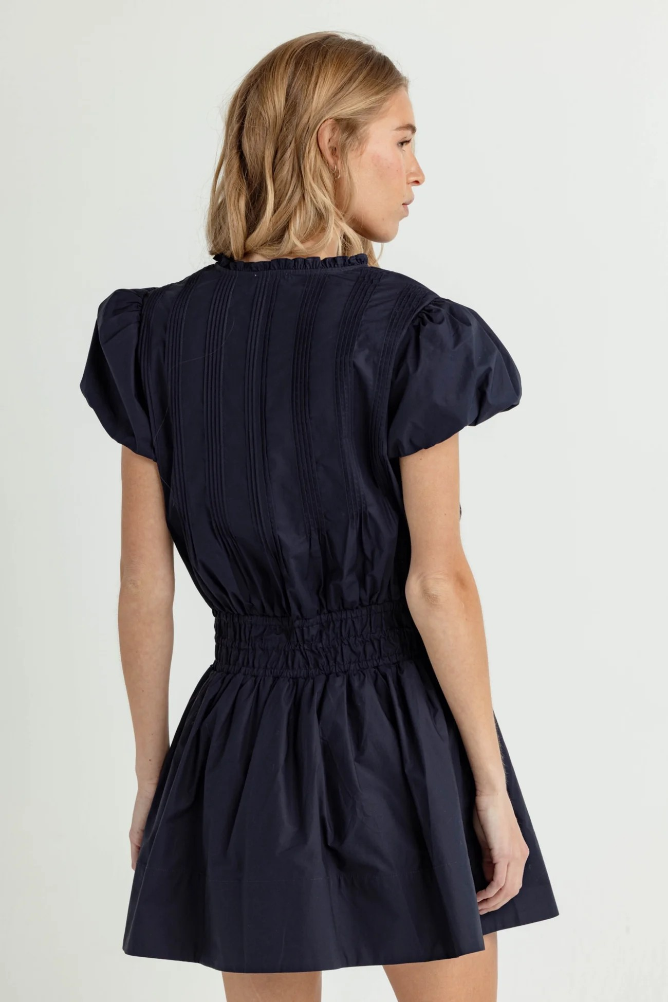 NAVY POPPY DRESS