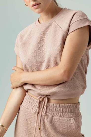 SUNDAYS DUSTY ROSE RILEY TOP