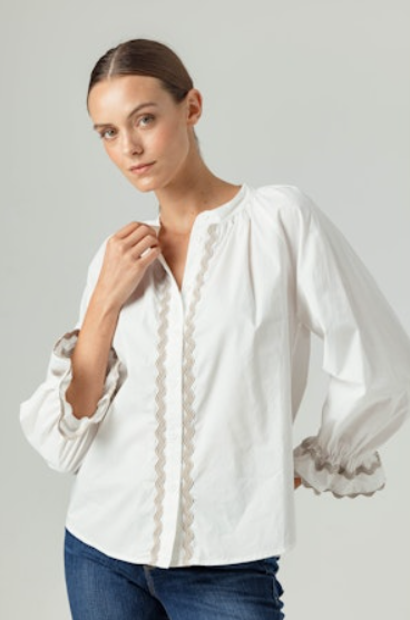 SUNDAYS WHITE DREW SHIRT