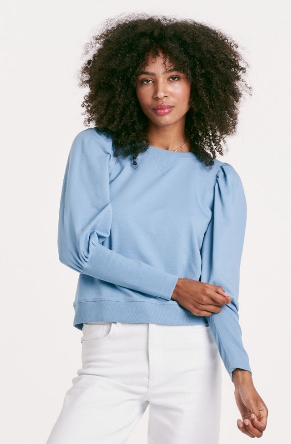 ANOTHER LOVE DUSTY BLUE TARA TOP