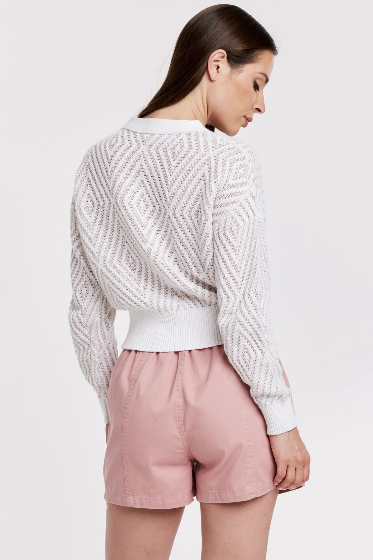 ANOTHER LOVE WHITE SANA CARDIGAN