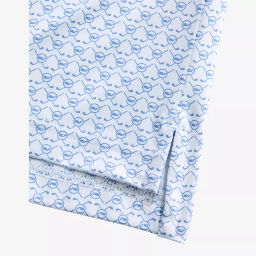 CROSSED WHALE DOT PRINTED SANKATY POLO