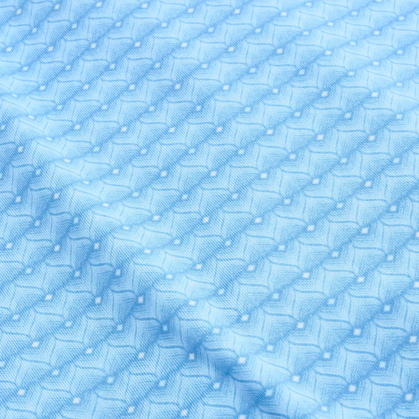 GENTEAL PEACOCK PRINTED PERFORMANCE POLO