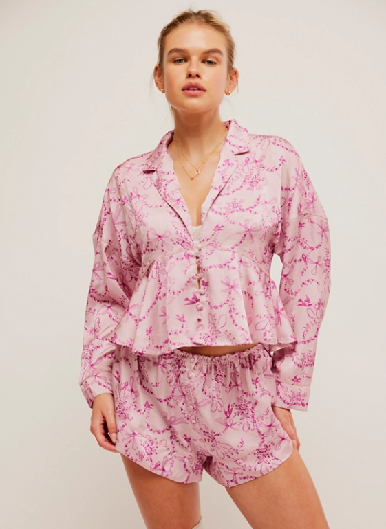 BLUSHING COMBO BEAUTY SLEEP PJ SET