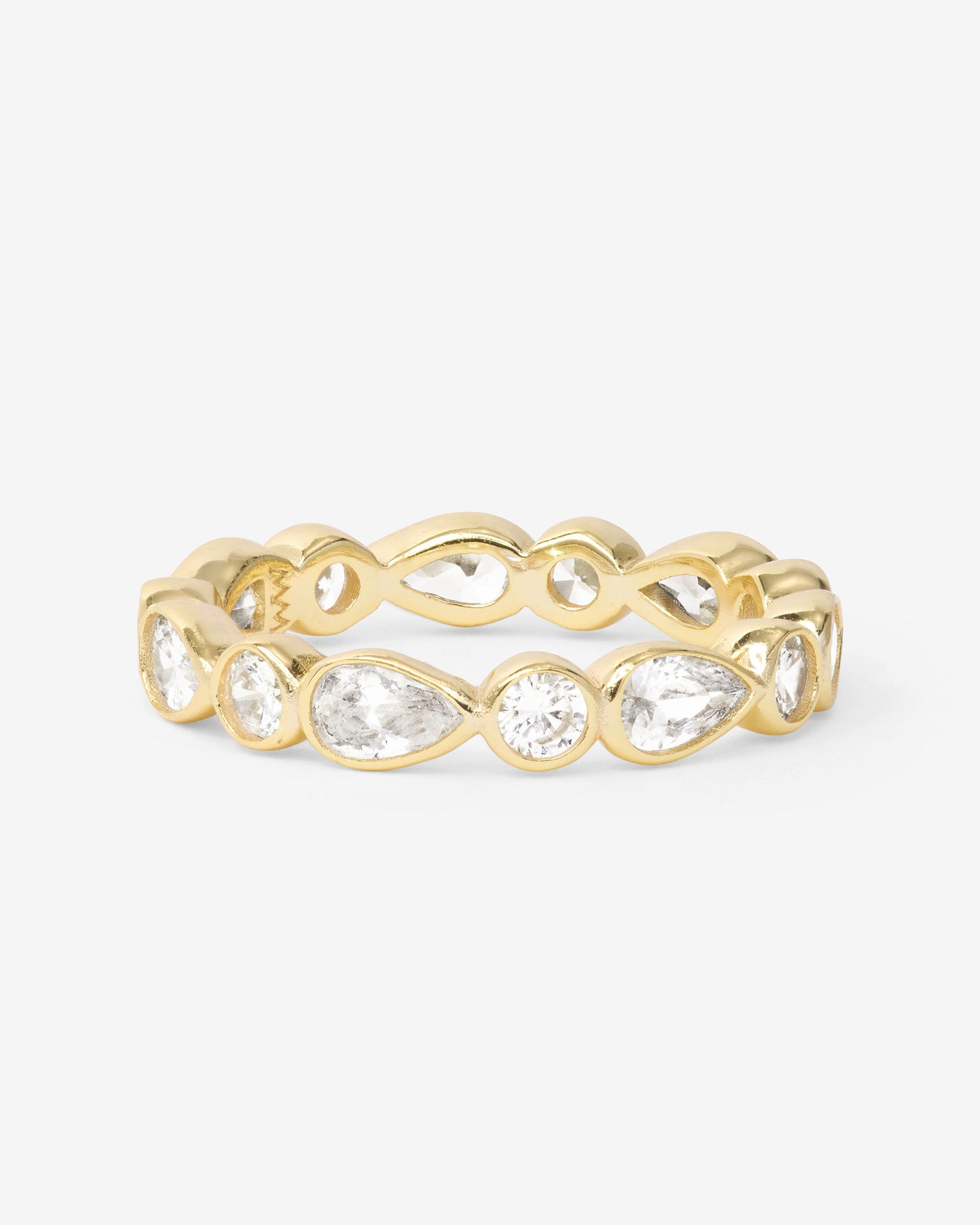 MELINDA MARIA GOLD/WHITE ISLA RING