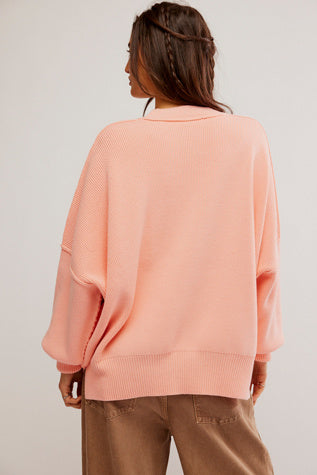 FREE PEOPLE PALE ROSETTE EASY STREET TUNIC