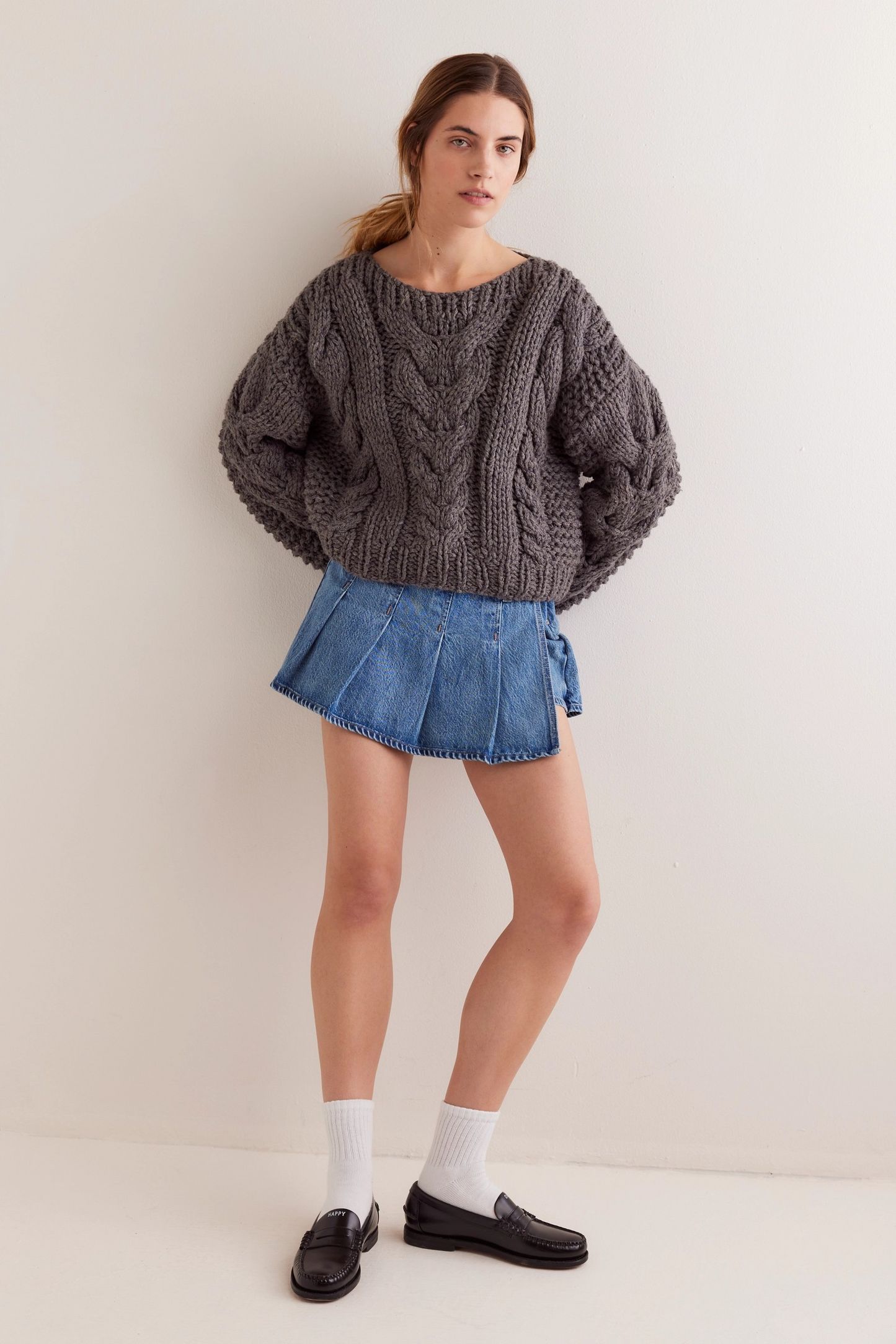 FREE PEOPLE BELLA BLUE STEPHIE DENIM SKORT