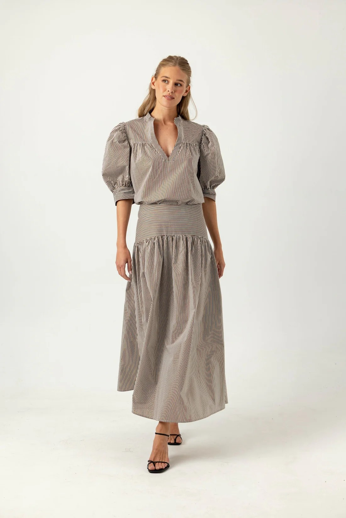 UMBER STRIPE CELESTE SKIRT