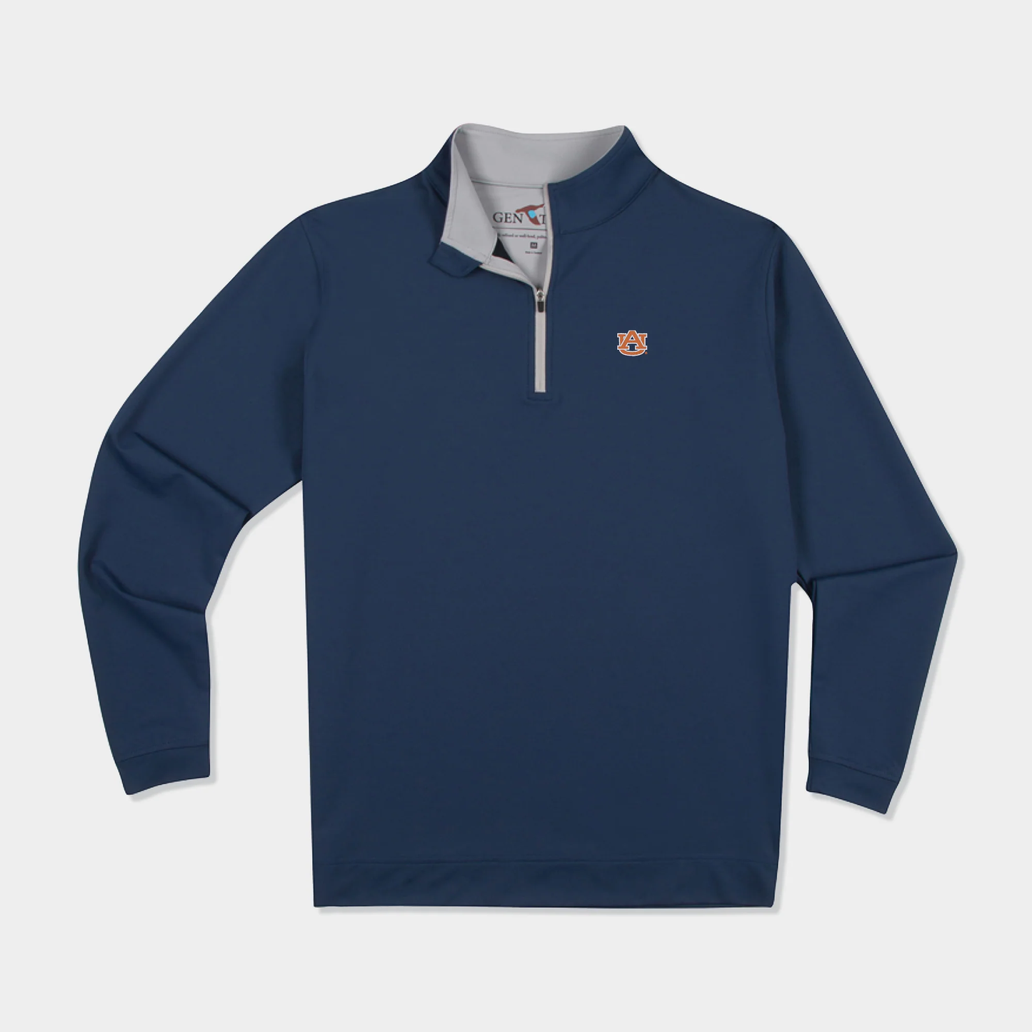 GENTEAL AUBURN LOGO NAVY VENTURE PERFORMANCE QUARTER-ZIP