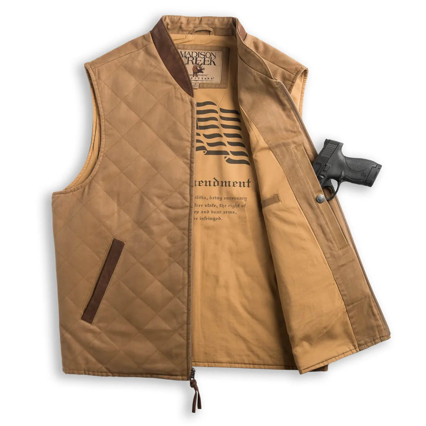 MADISON CREEK TAN KENNESAW CONCEALED CARRY VEST