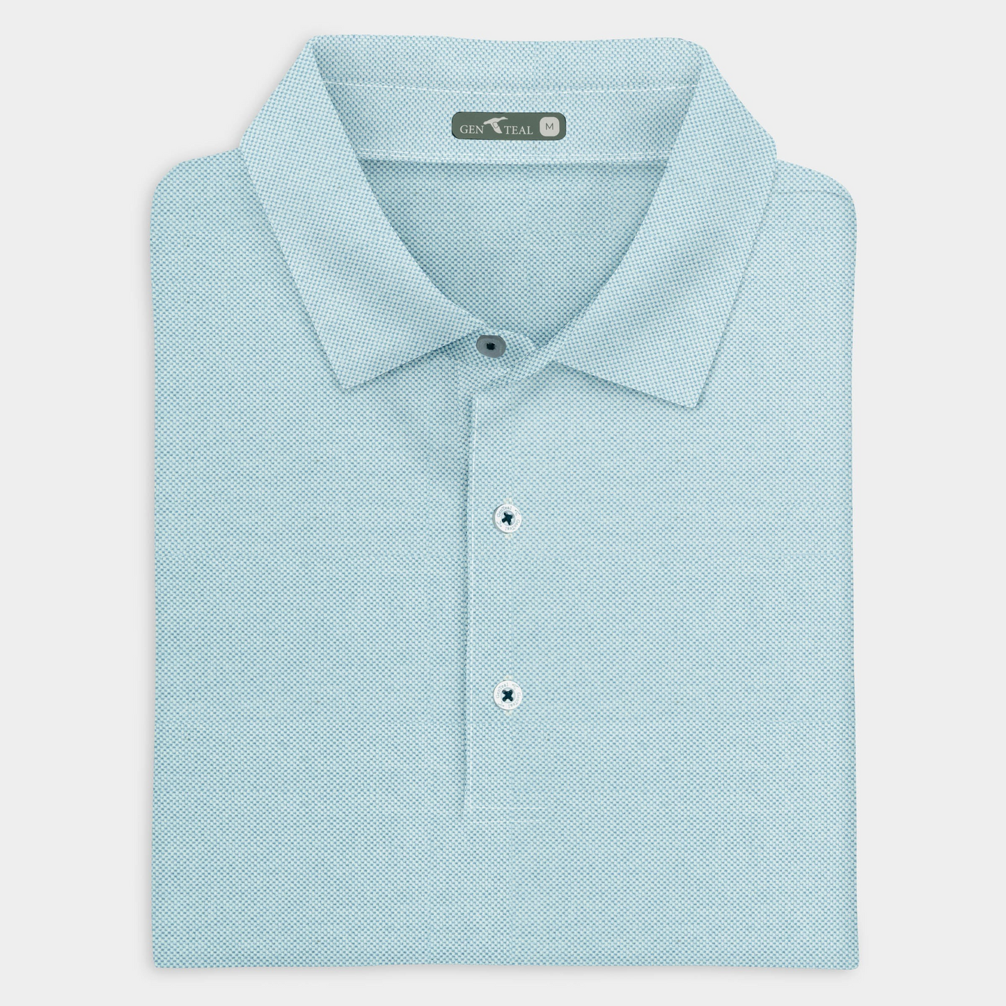 SKY BLUE PERFORMANCE PIQUE POLO