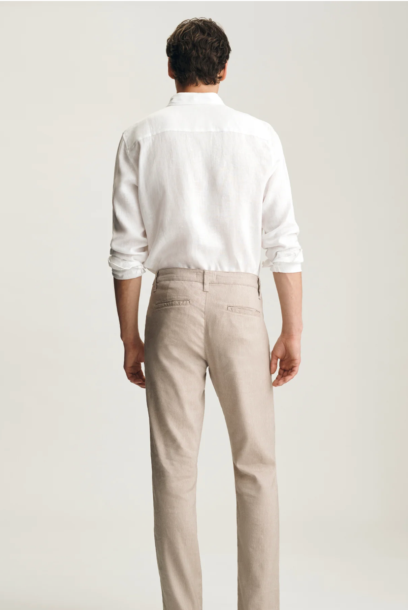 COFFEE WILL PLEATED LINEN PANT