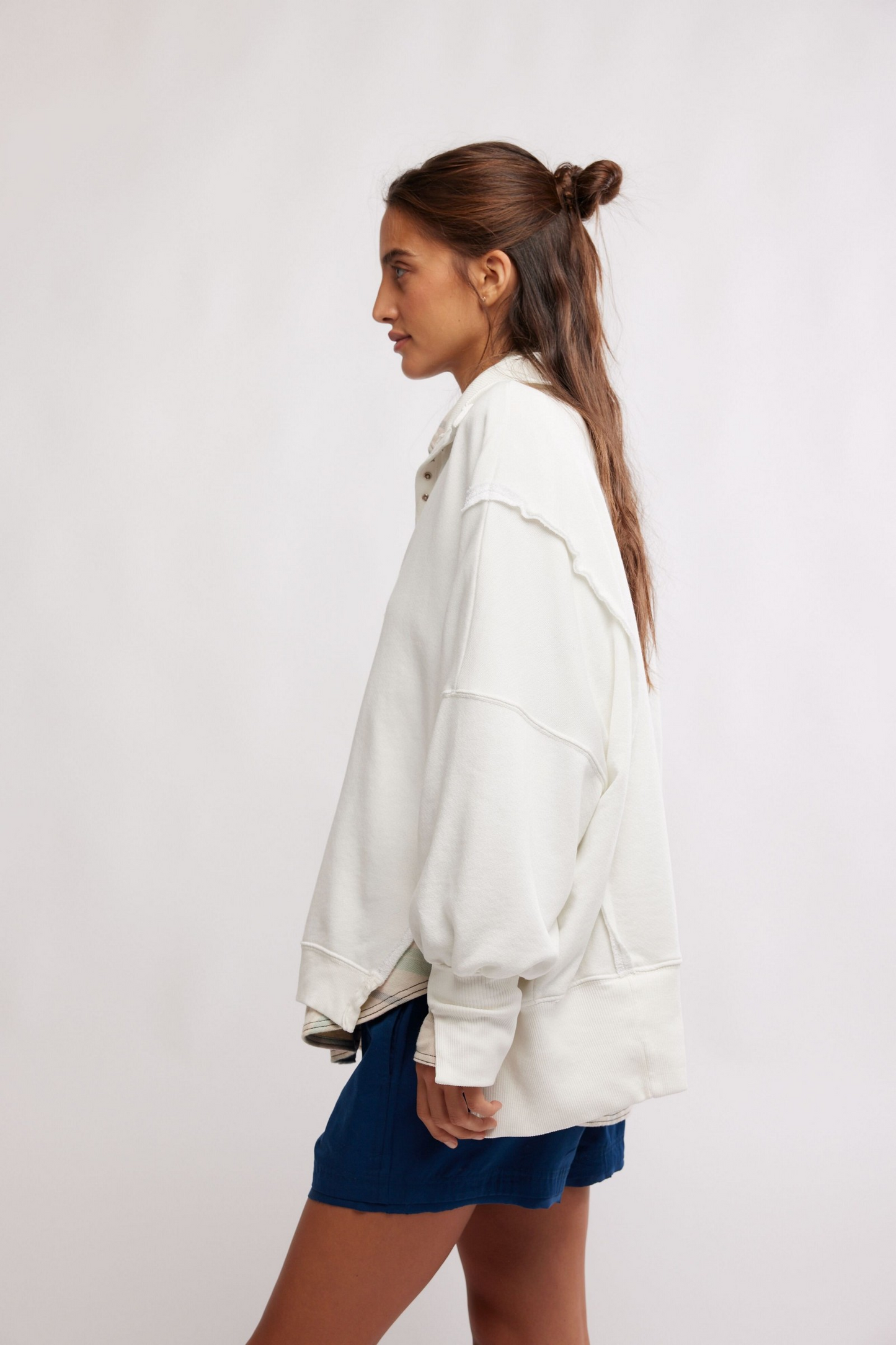 FREE PEOPLE OPTIC WHITE CAMDEN HENLEY