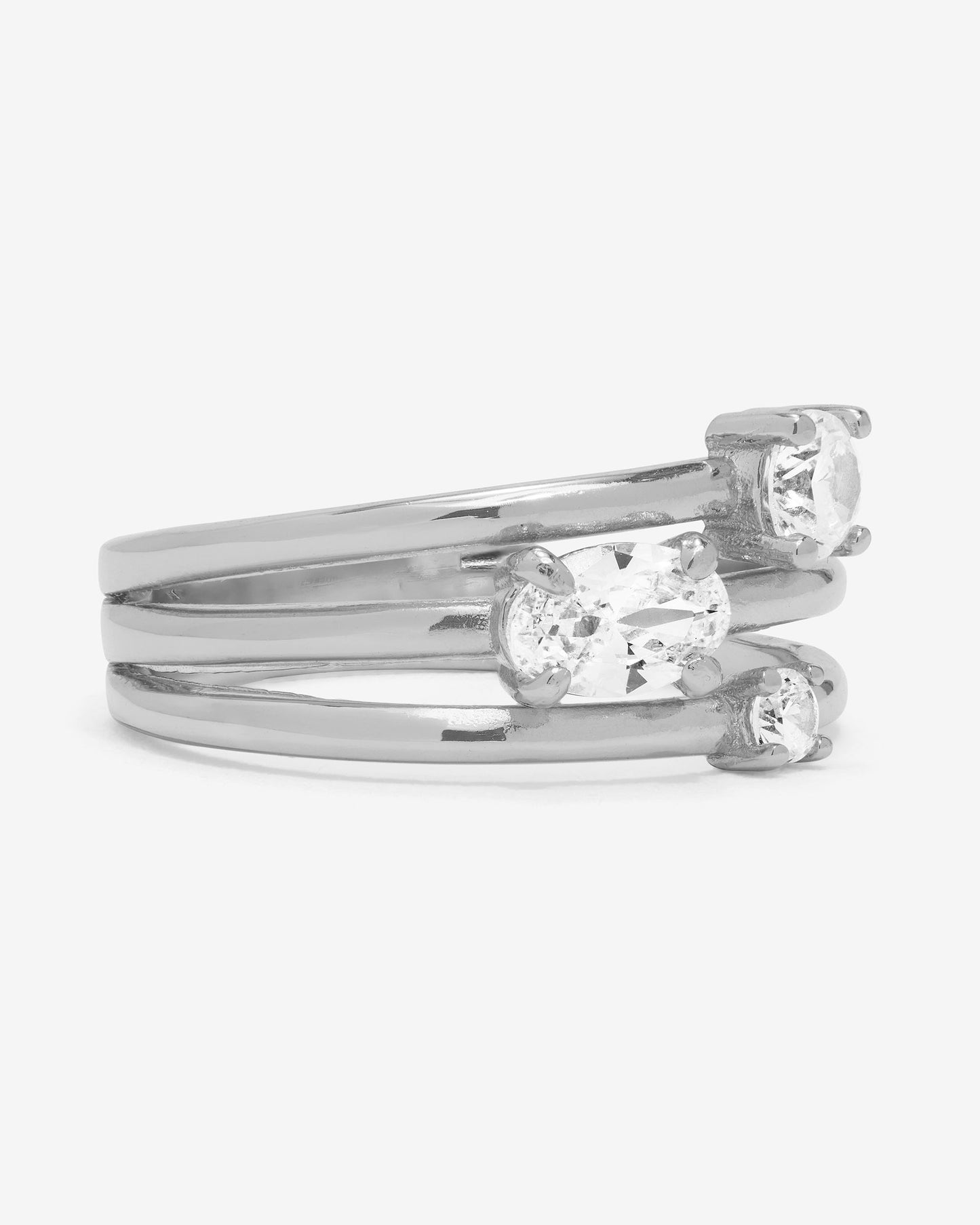 MELINDA MARIA NINA STACKED- SILVER