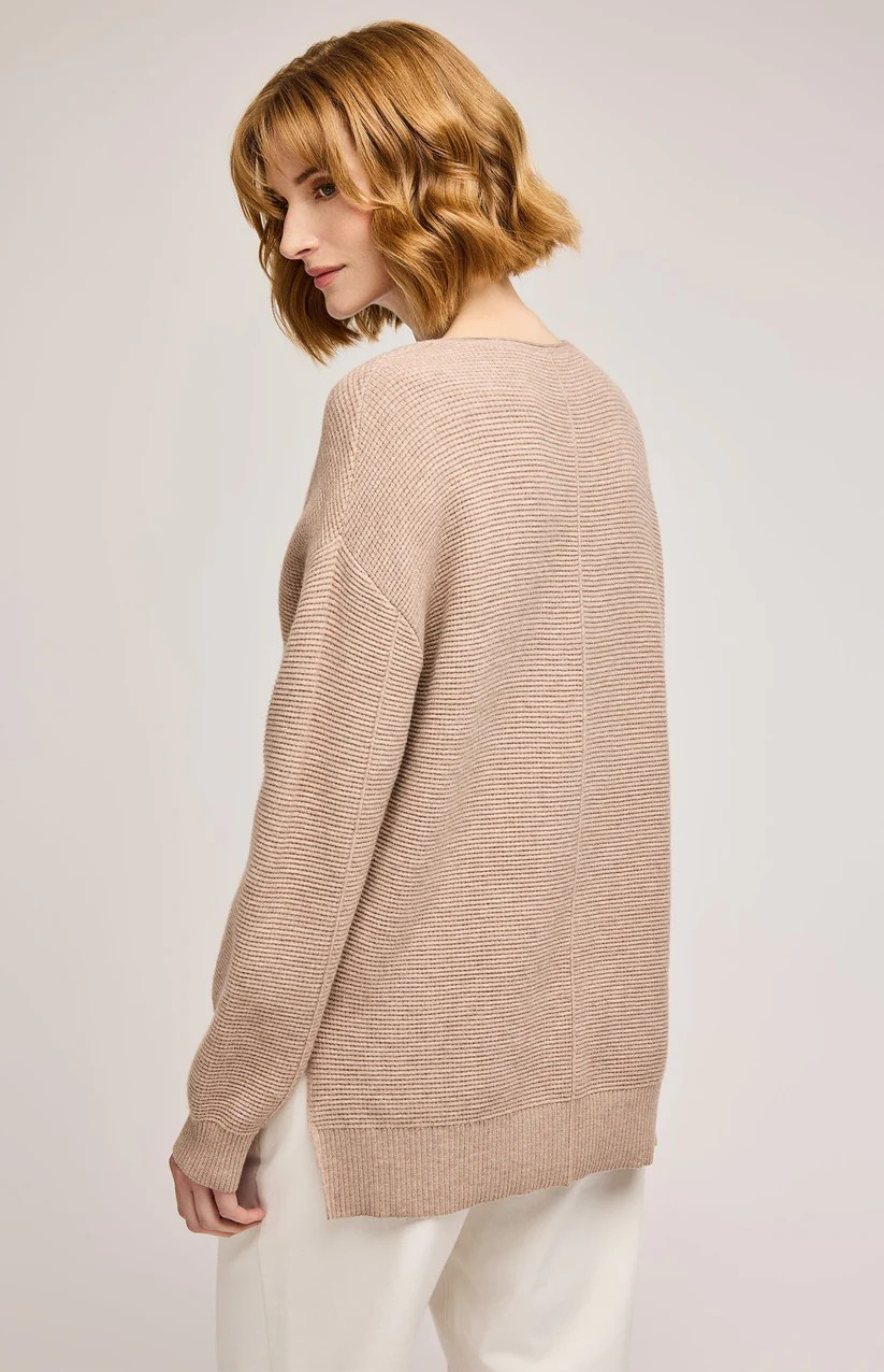 GENTLE FAWN HEATHER TAUPE LISBON SWEATER