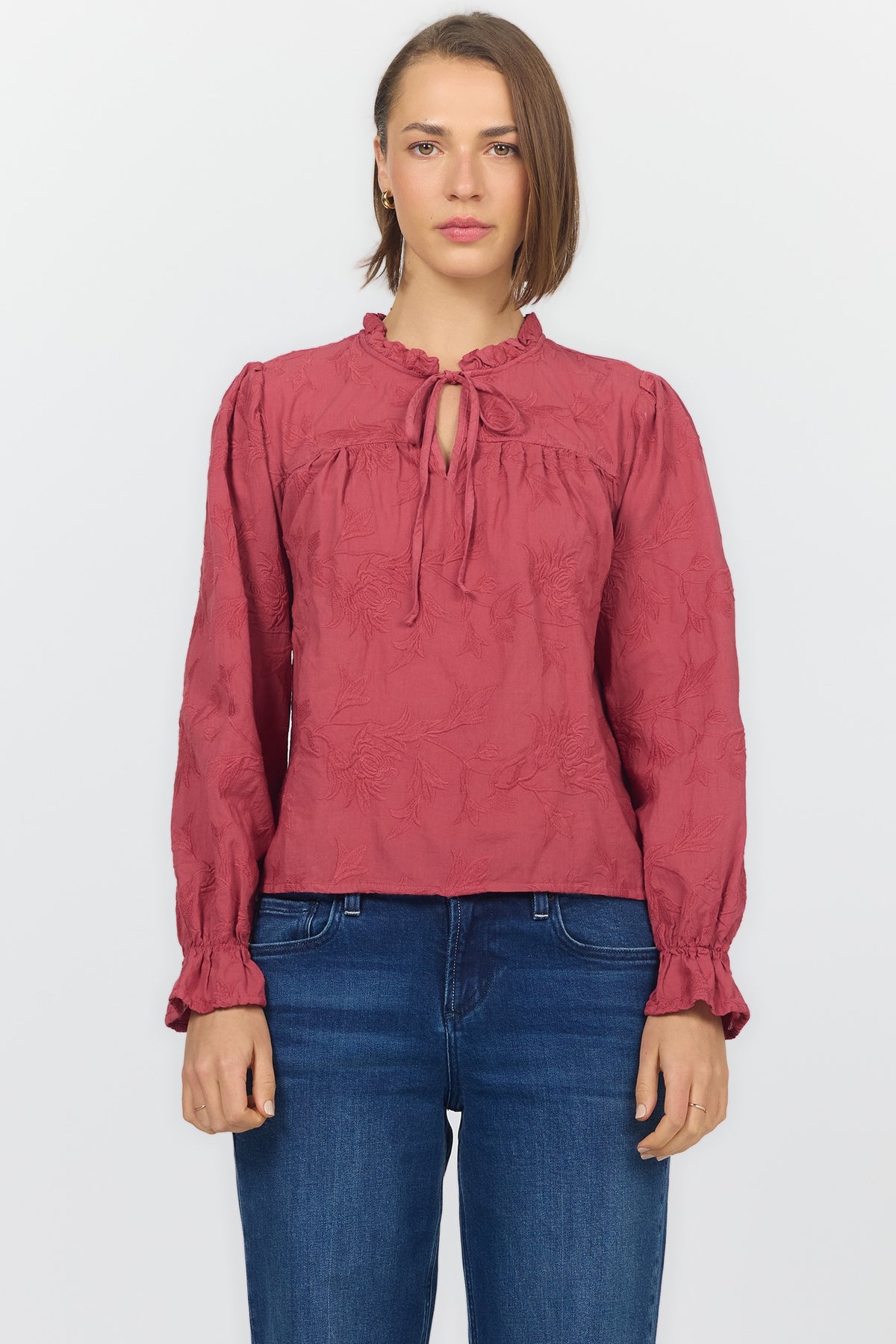 DEAR JOHN GARNET AZALEA SHIRT