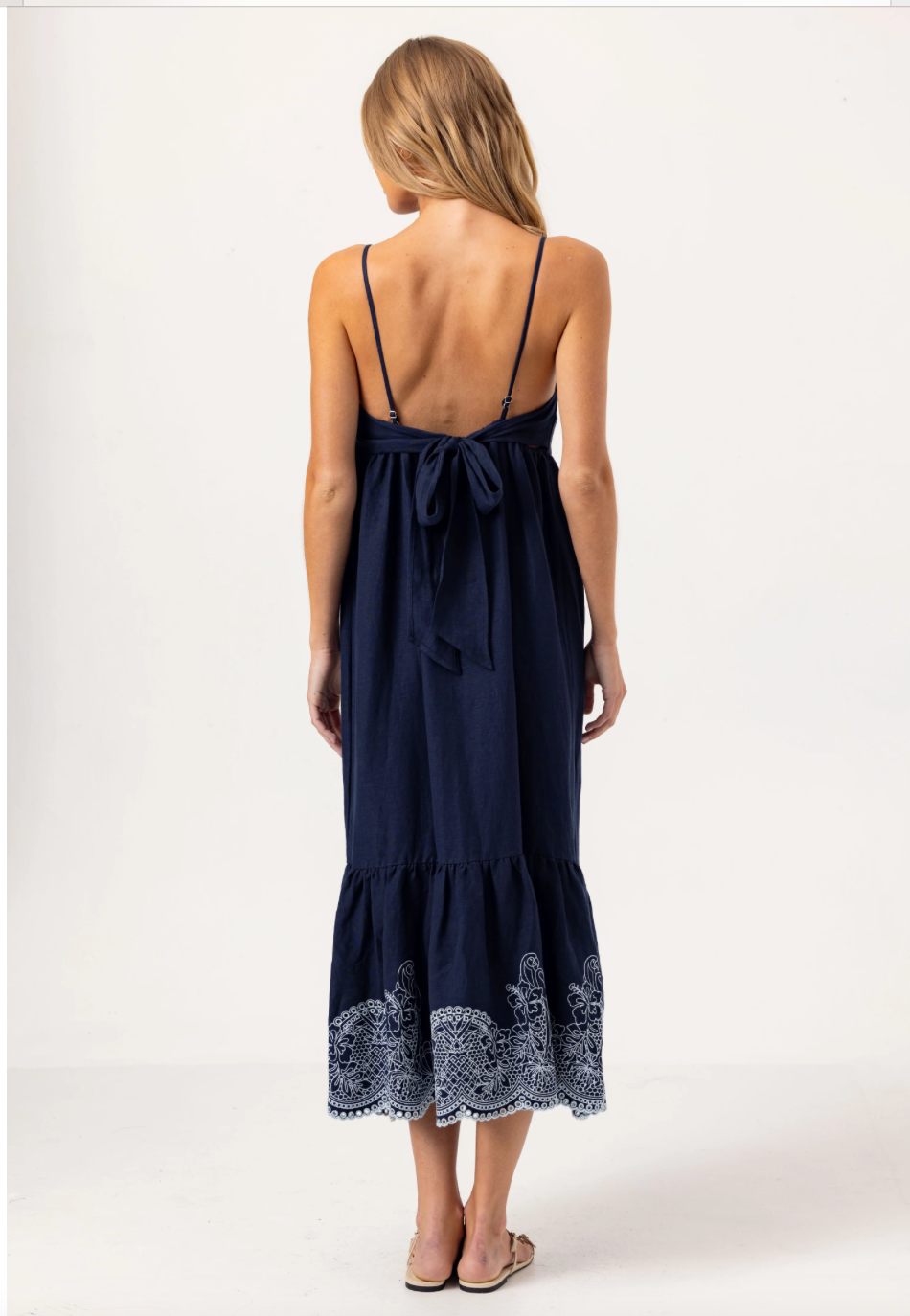 EMBROIDERED FELTON DRESS