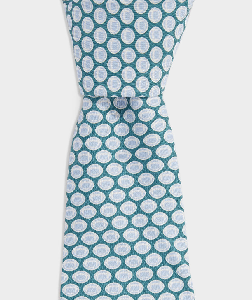 VINEYARD VINES AQUA SKY FOOTBALL TIE