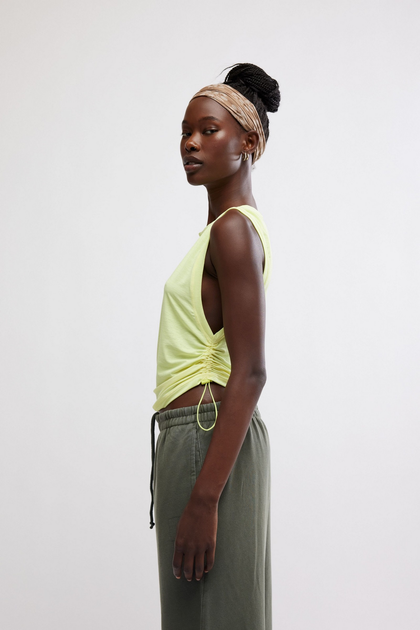 FREE PEOPLE SOUR CITRUS SPORT MODE MUSCLE TEE