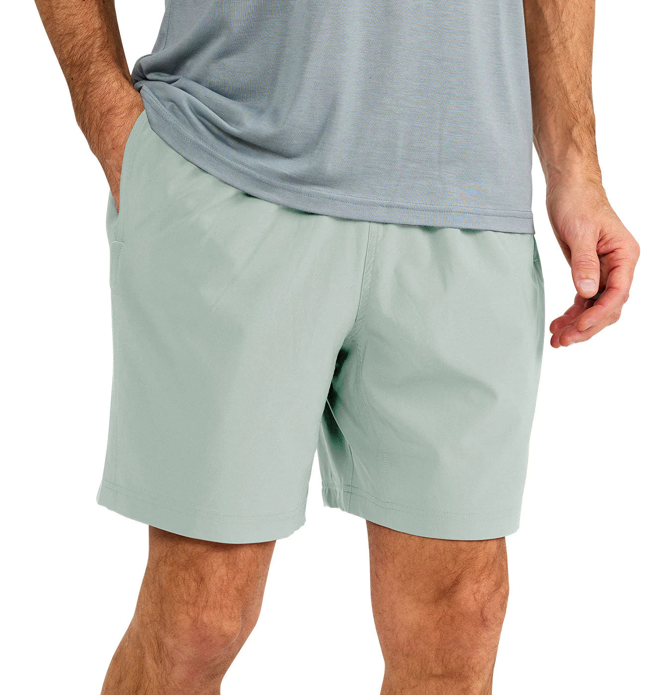 FREE FLY GREEN HAZE MEN'S BREEZE SHORT UNLINED-6"