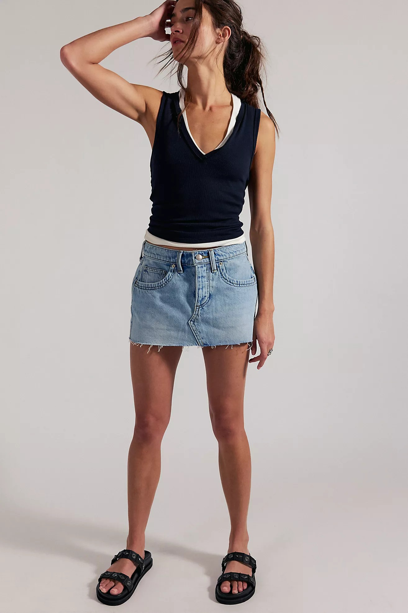 IT'S ALL RIGHT LAINEY LOW RISE MINI SKIRT