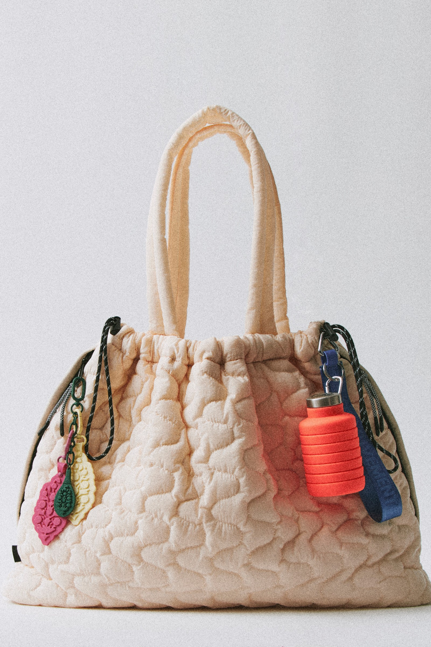FREE PEOPLE IVORY CLOUD 9 TOTE