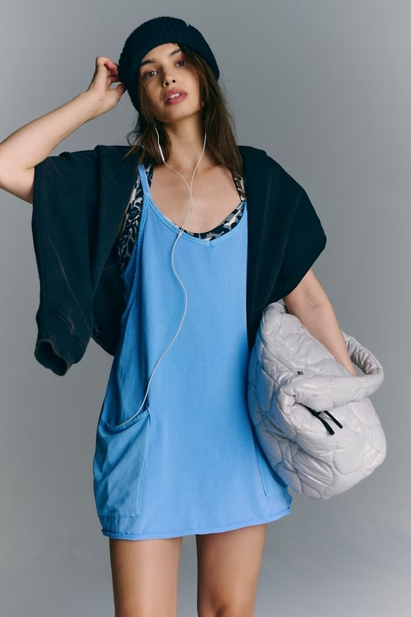 FREE PEOPLE BLUEBERRY HOT SHOT MINI DRESS