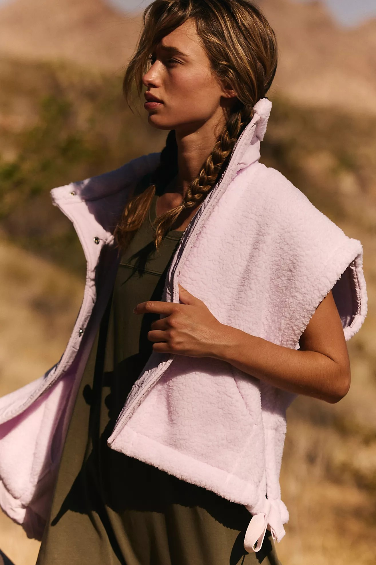 ROSE WASH SCOUT IT OUT FLEECE VEST