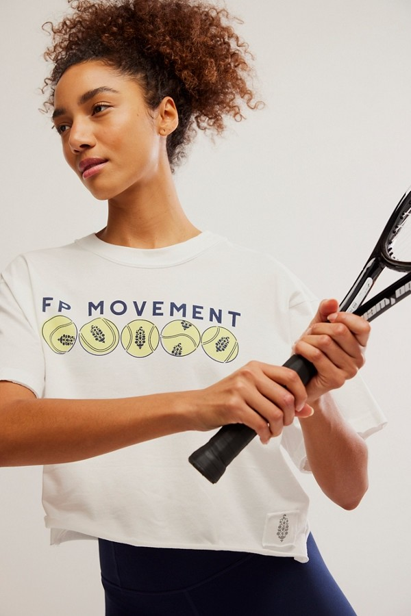 FREE PEOPLE COURT LOGO INSPIRE LOGO TEE