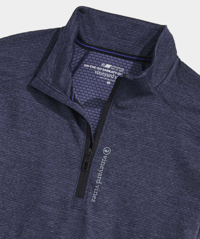 VINEYARD VINES NAUTICAL NAVY SANKATY QUARTER-ZIP
