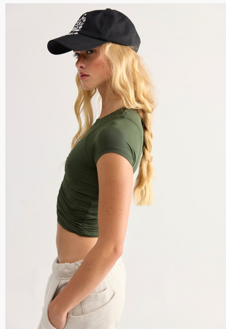 IVY TEMPO RUCHED SHORT SLEEVE TEE