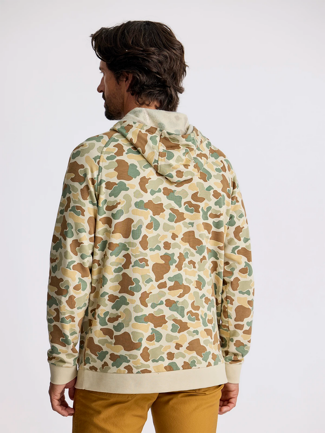 FREE FLY MEN'S VINTAGE CAMO BAMBOO LIGHTWEIGHT FLEECE HOODIE