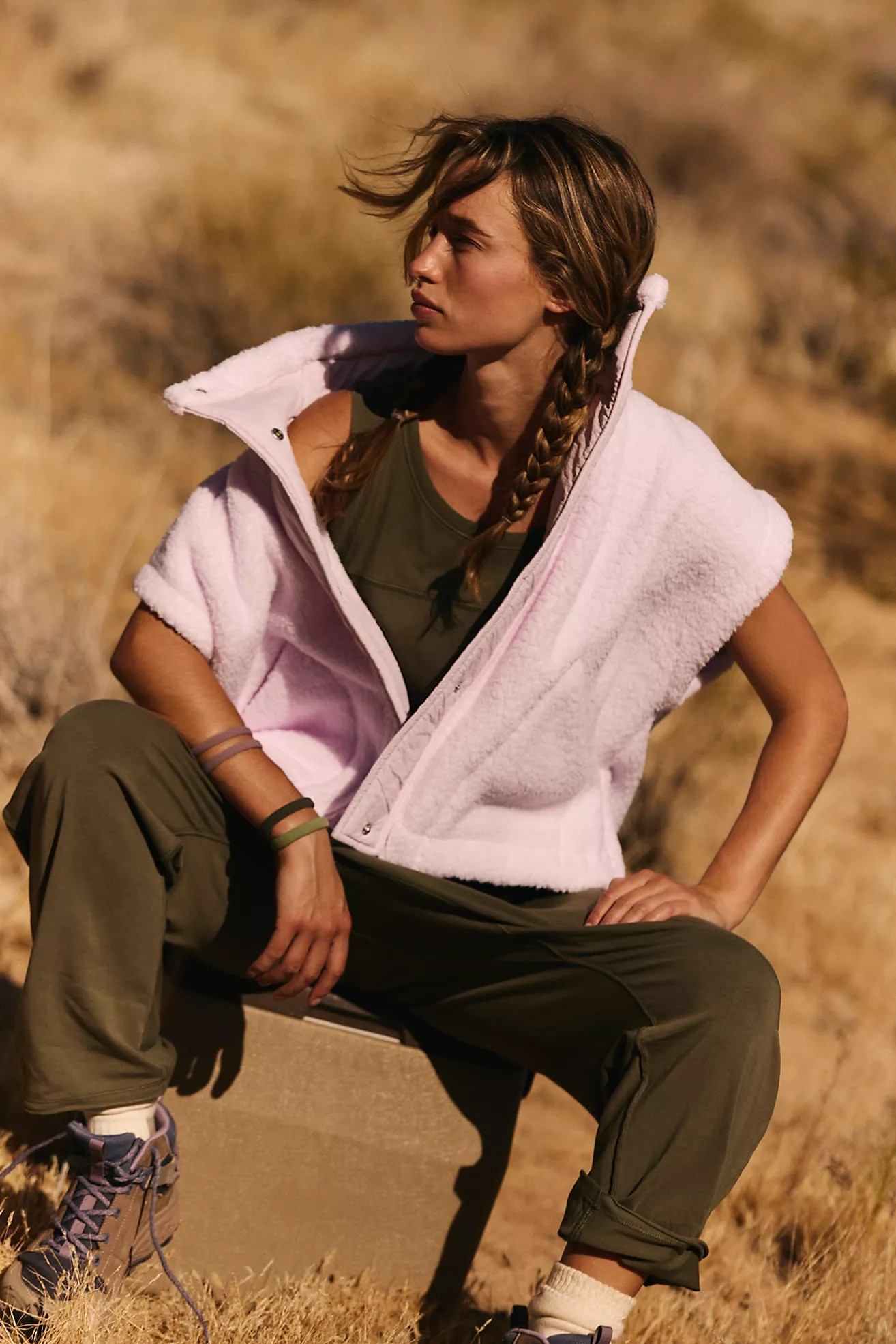 ROSE WASH SCOUT IT OUT FLEECE VEST
