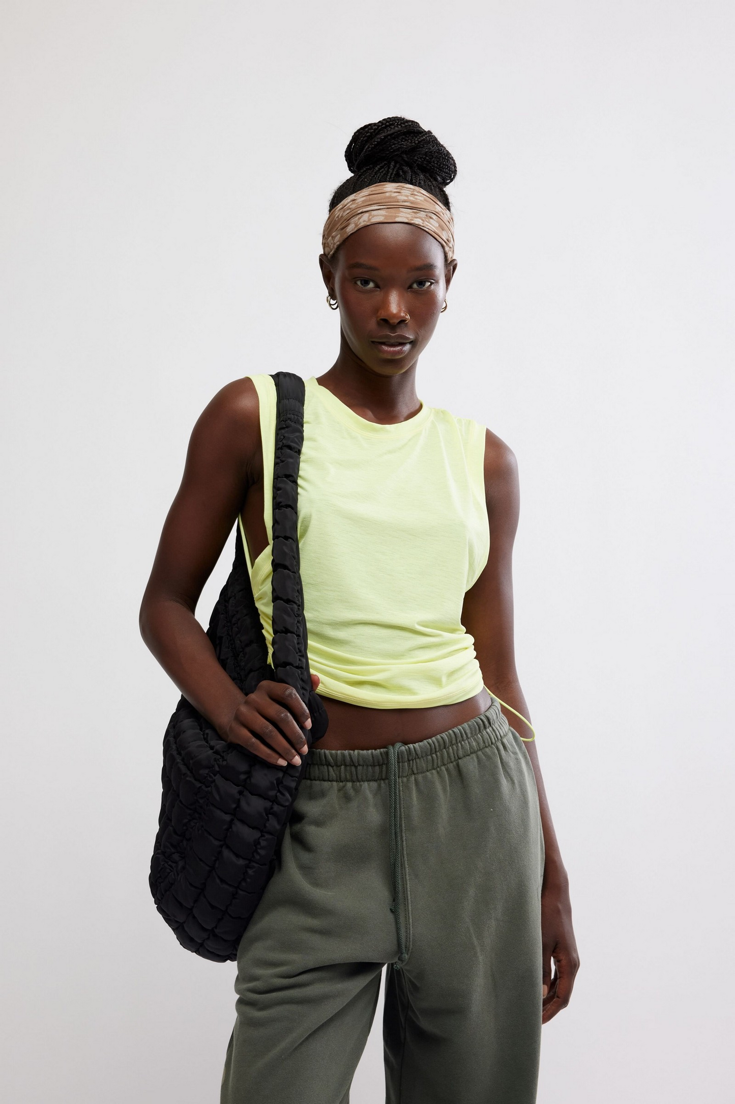 FREE PEOPLE SOUR CITRUS SPORT MODE MUSCLE TEE