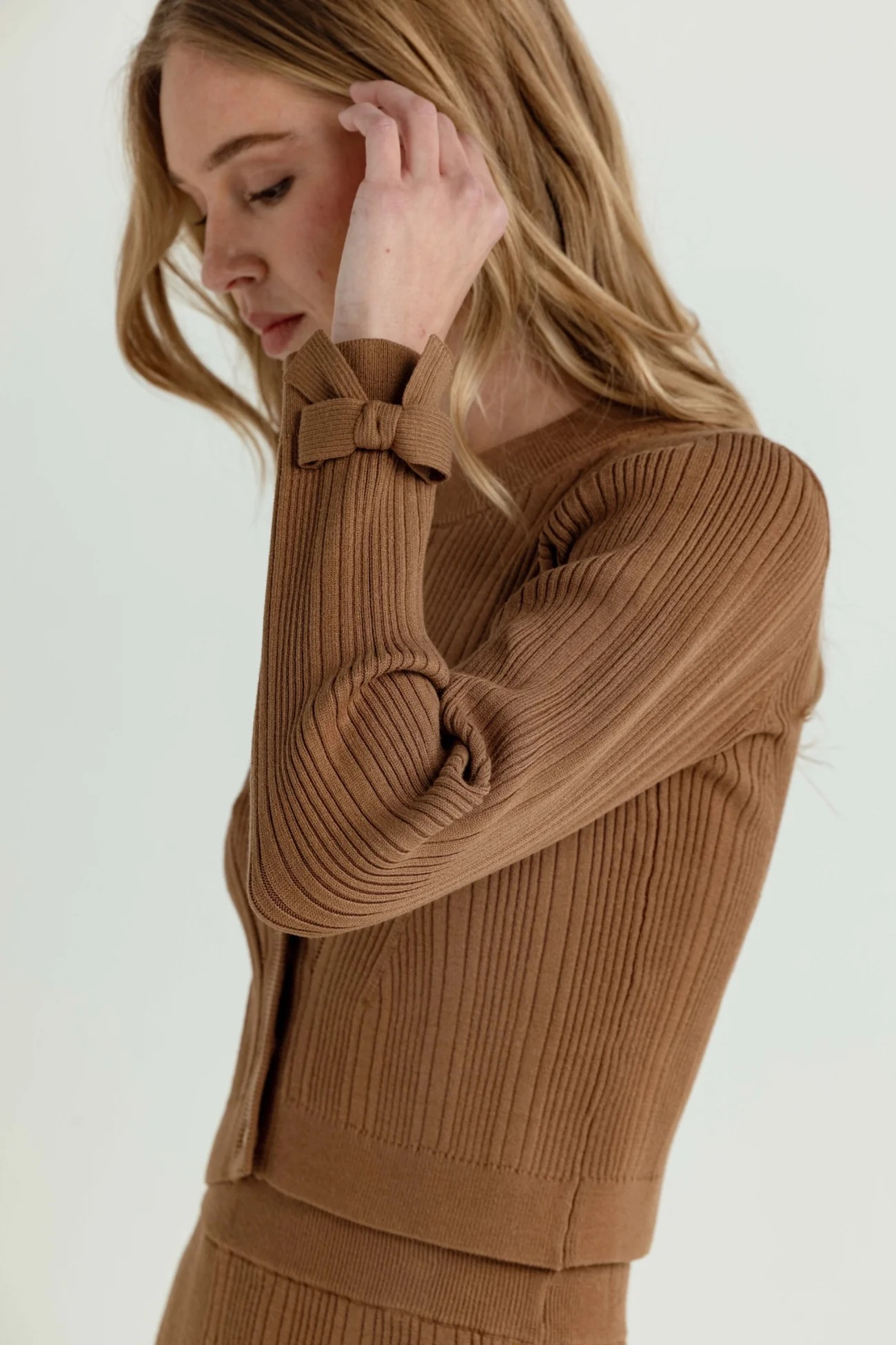 SUNDAYS CHESTNUT BENTLEY CARDIGAN
