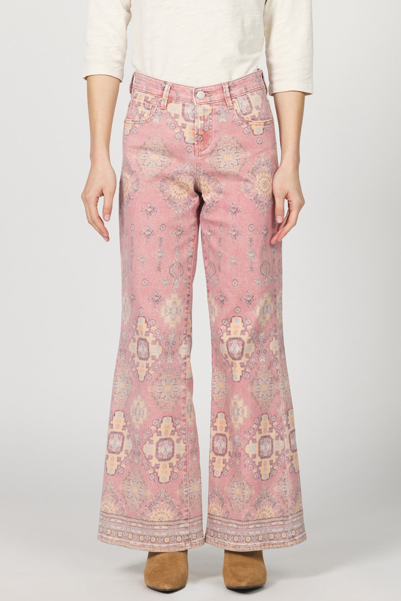 TIBETAN TAPESTRY MICHA WIDE LEG JEAN