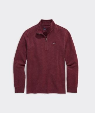 VINEYARD VINES CRIMSON SALTWATER QUARTER-ZIP