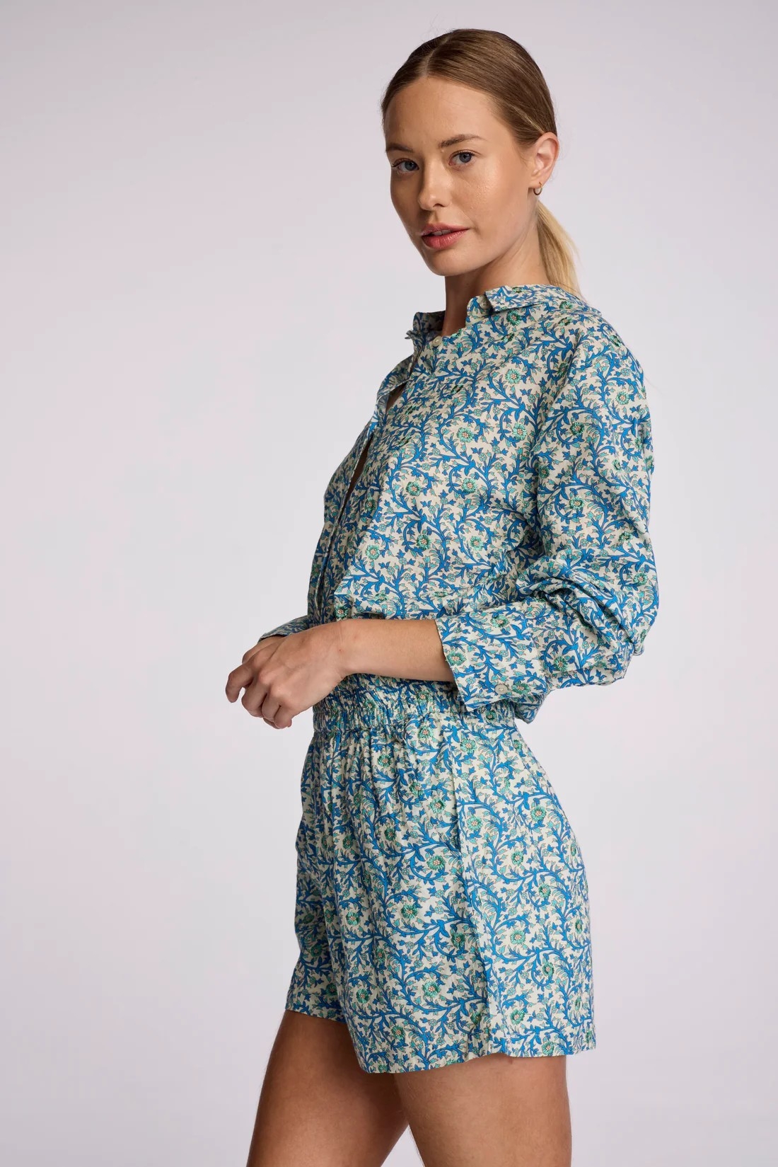 SUNDAYS EMBROIDERED FLORAL IMOGEN ROMPER