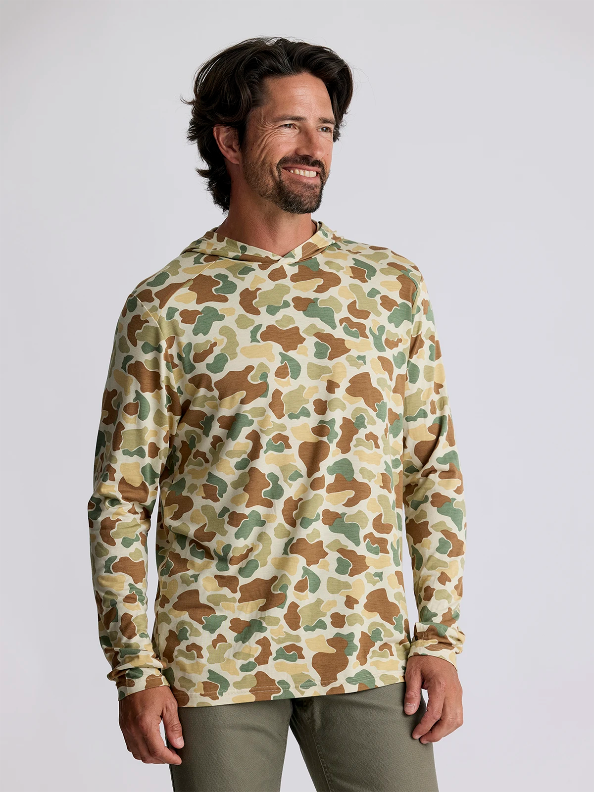 FREE FLY VINTAGE CAMO BAMBOO SHADE HOODIE