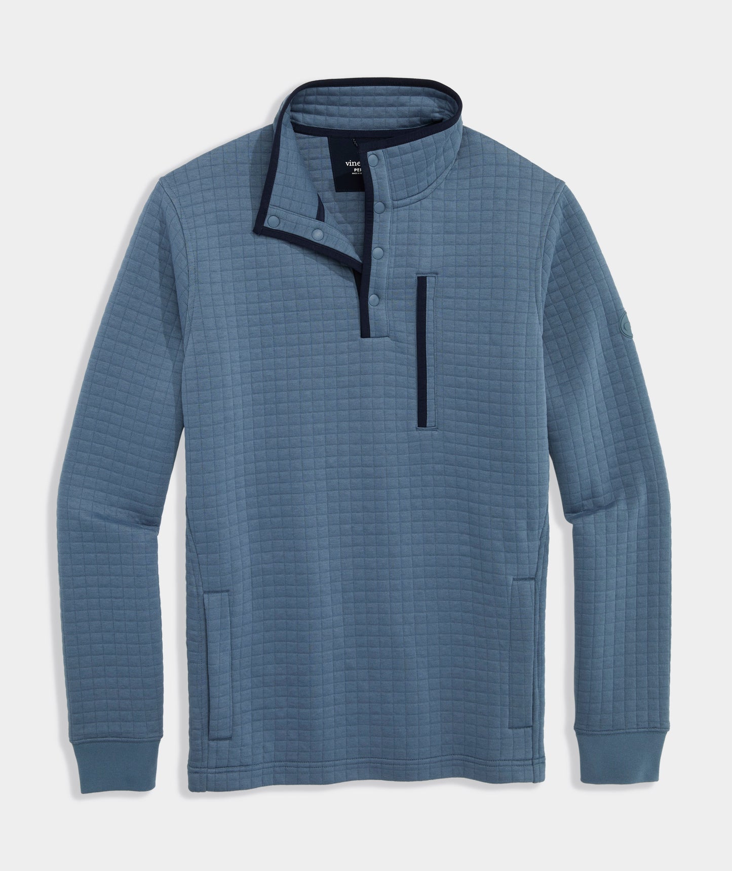BLUE MIRAGE QUILTED NAVIGATOR QUARTER ZIP