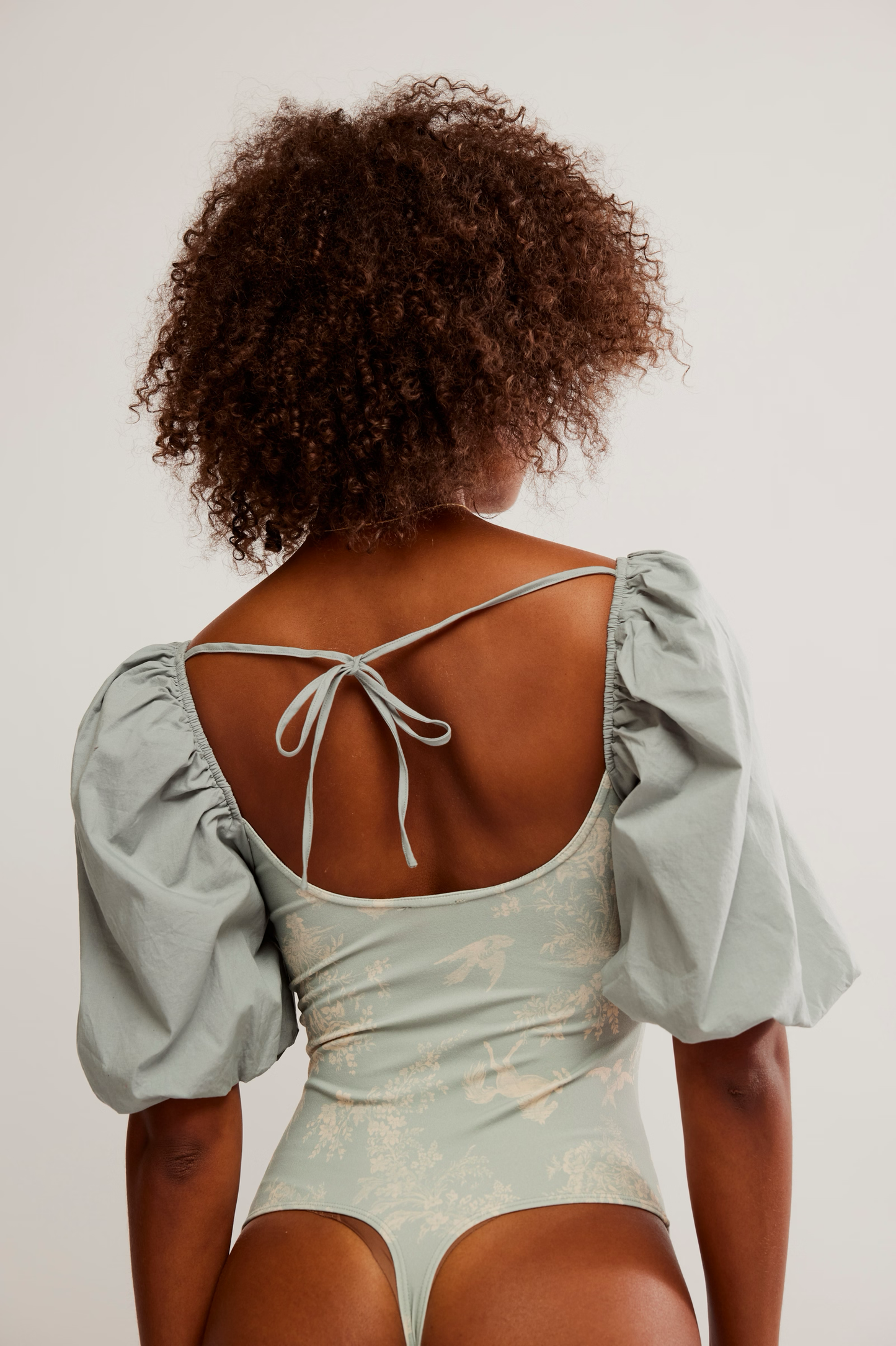 FREE PEOPLE SAGE COMBO PRARIE ROSE BODYSUIT