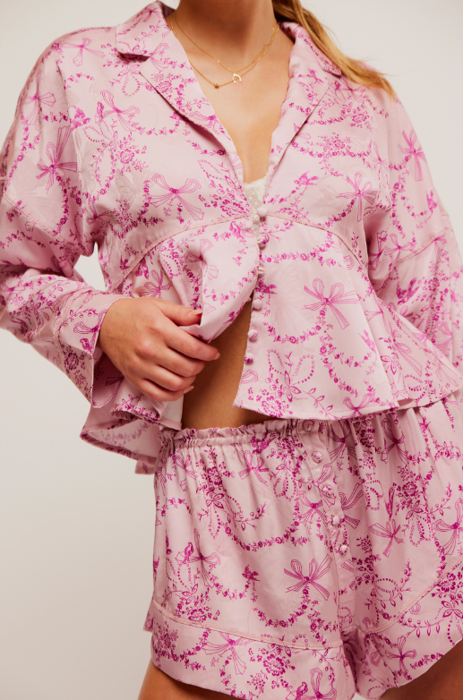 BLUSHING COMBO BEAUTY SLEEP PJ SET