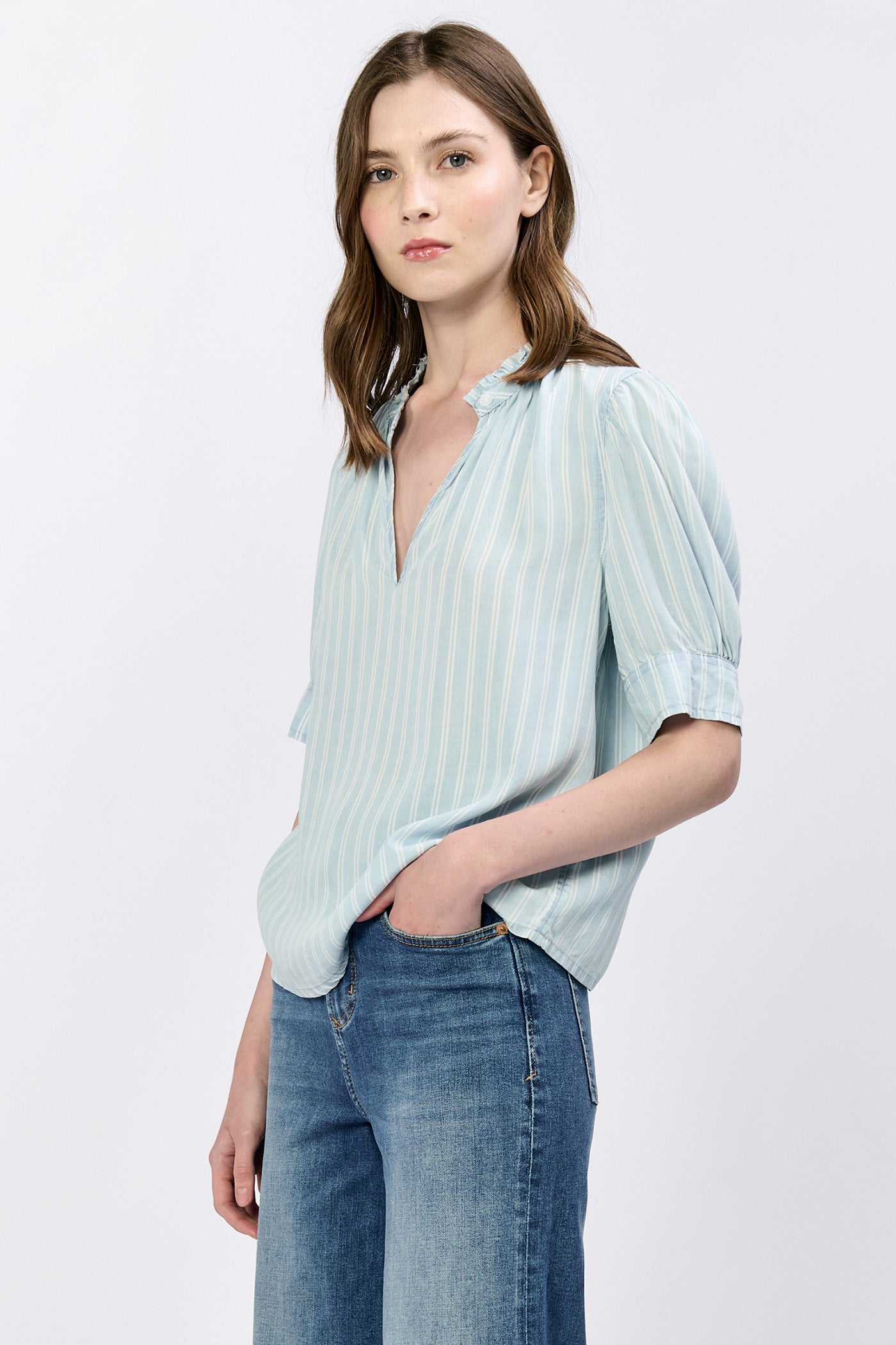 DEAR JOHN STRAIGHT BLUE SAMMI TOP