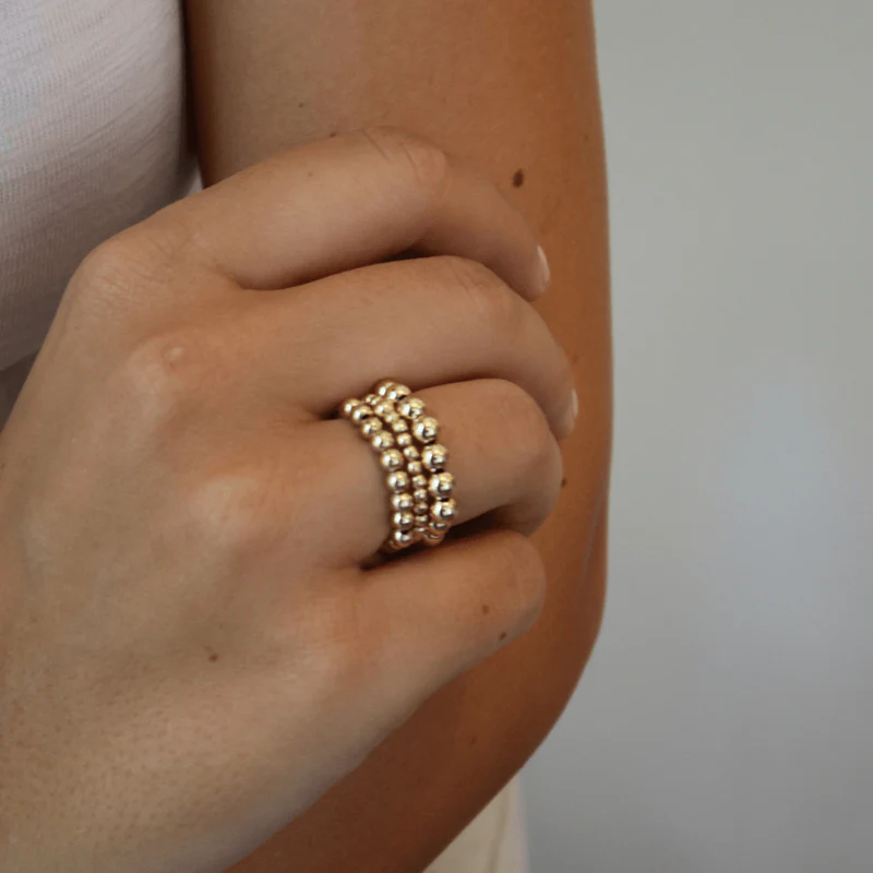 3MM GOLD FILLED WATERPROOF STRETCH RING