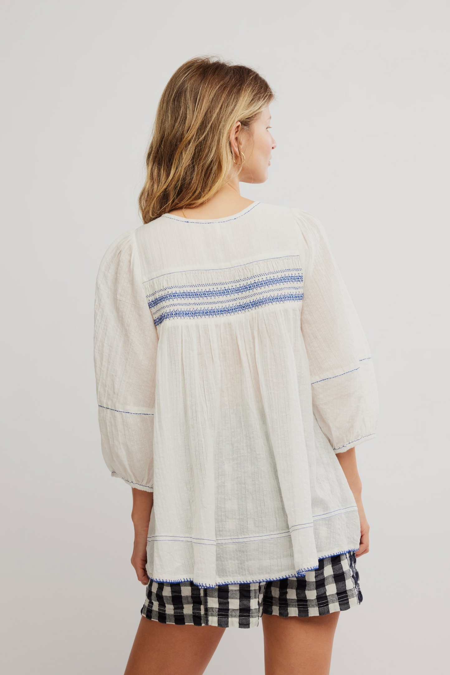 FREE PEOPLE DYLAN SMOCKED TUNIC