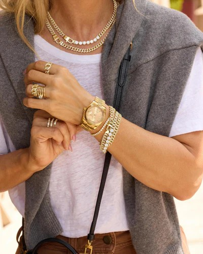 PAVE JULIAN CUBAN CHAIN BRACELET