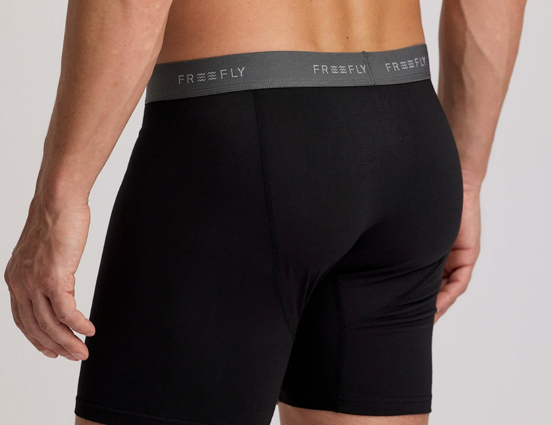 BLACK BAMBOO MOTION BOXER BRIEF