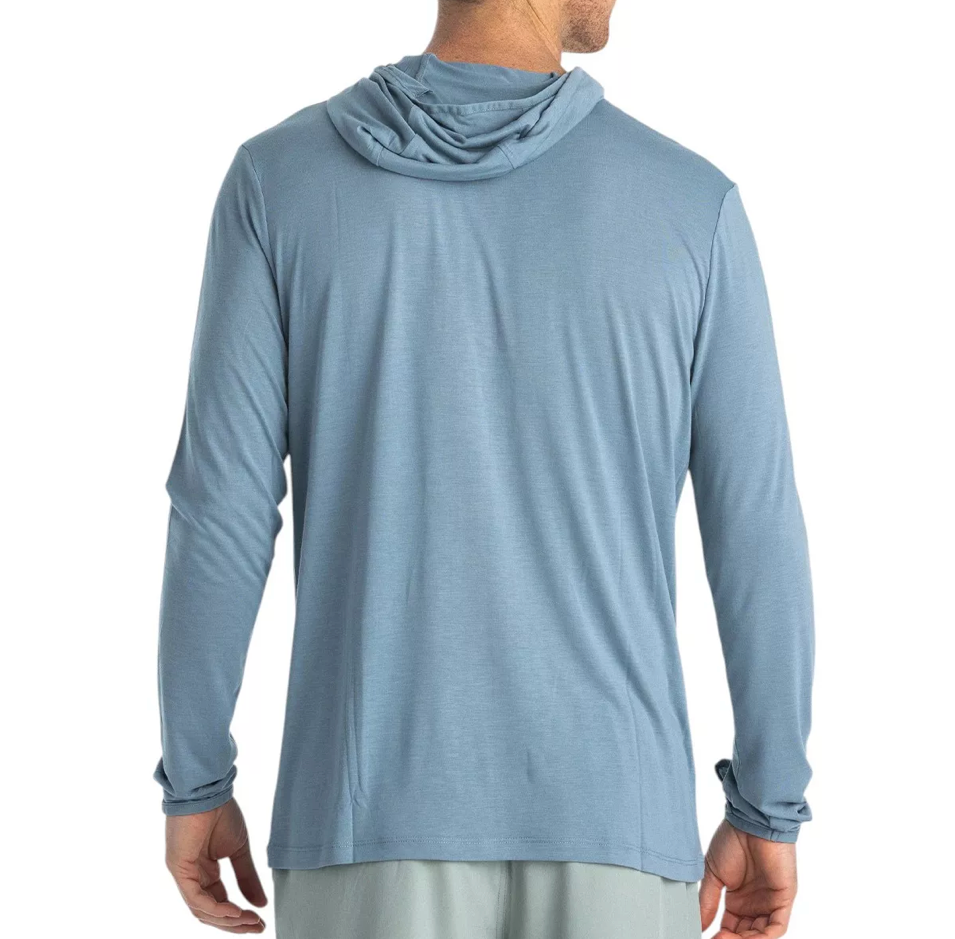 BLUE FOG BAMBOO LIGHTWEIGHT HOODIE