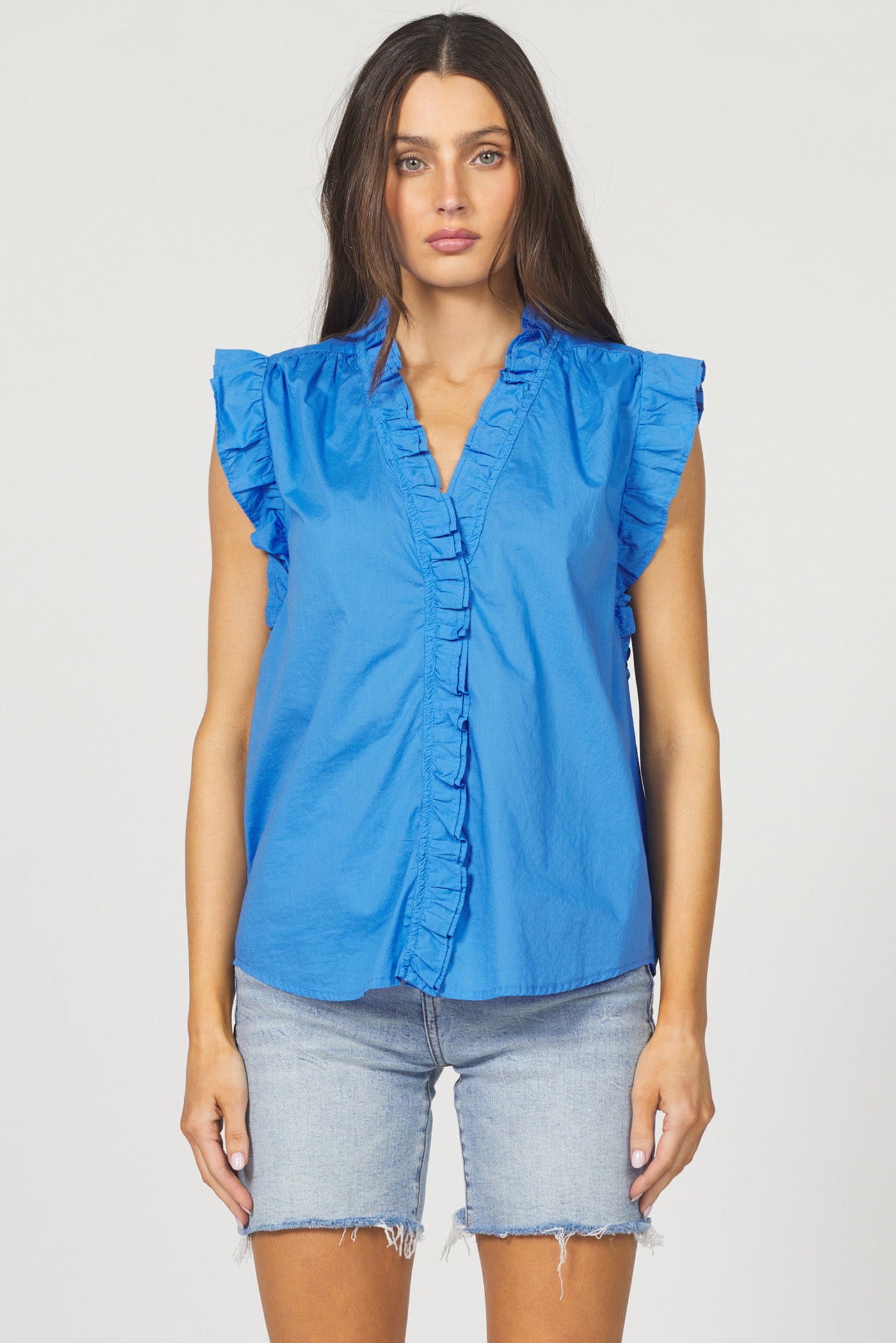 DEAR JOHN AZURE BLUE ELLIE TOP