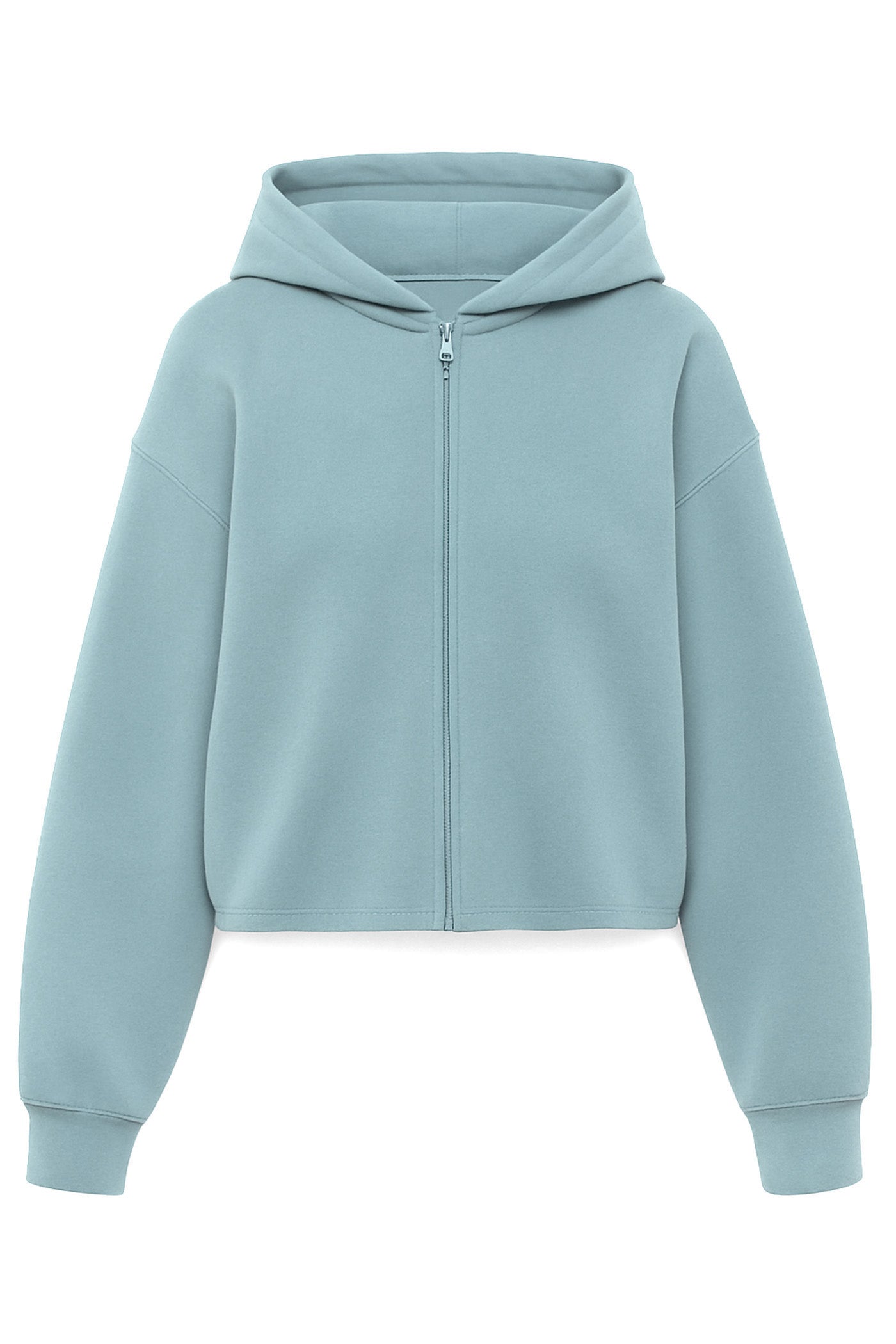 HAZY AQUA KAIA ZIP UP HOODIE